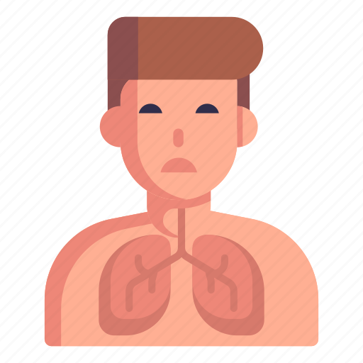 Bronchitis, lungs, respiratory tract, breathing disease, lungs disease icon - Download on Iconfinder
