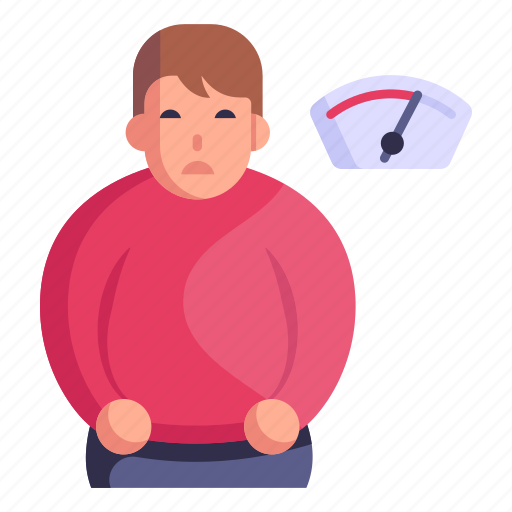Obesity scale, obesity, overweight, fat, weight gain icon - Download on Iconfinder