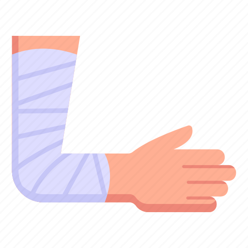 Injury, broken arm, injured arm, fractured arm, arm bandage icon - Download on Iconfinder