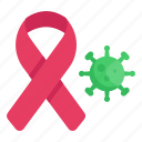 awareness ribbon, health ribbon, disease awareness, virus, bacteria