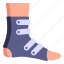 foot brace, foot splint, ankle brace, foot bandage, foot injury 