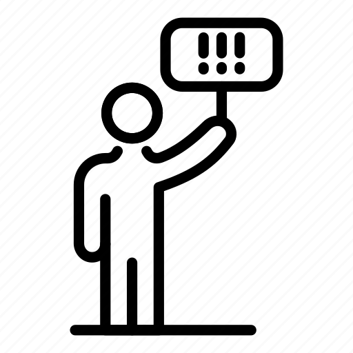 Protest, man, banner icon - Download on Iconfinder