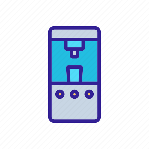 Automatic, cooler, dispenser, electronic, equipment, tool, water icon - Download on Iconfinder