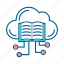 online book, cloud, ebook, storage 