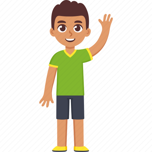 Boy, child, cute, waving, latino, football player, kid icon - Download on Iconfinder