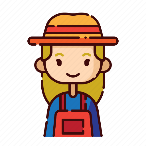 Avatar, blonde, diversity, farmer, girl, people, profession icon - Download on Iconfinder
