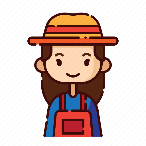 Avatar, diversity, farmer, female, girl, people, profession icon - Download on Iconfinder