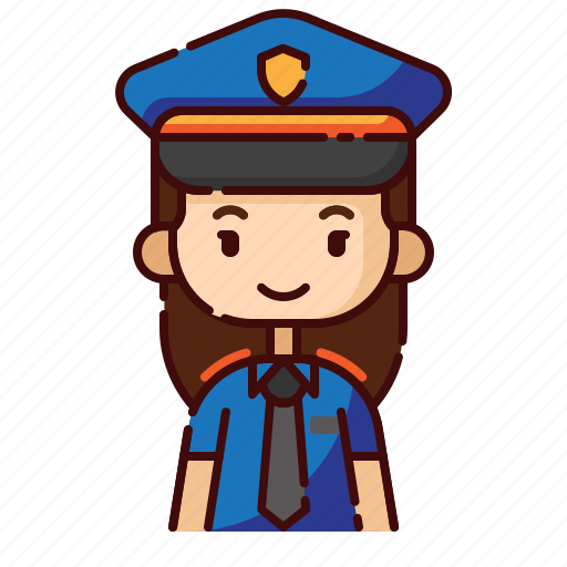 Avatar, diversity, female, girl, people, police, profession icon - Download on Iconfinder