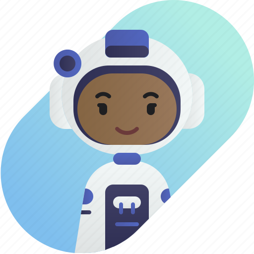 African, astronaut, avatar, diversity, girl, people, profession icon - Download on Iconfinder