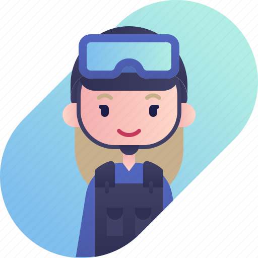 Army, avatar, blonde, diversity, girl, people, profession icon - Download on Iconfinder