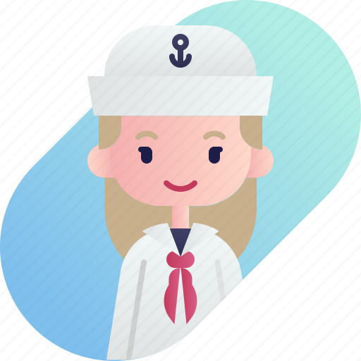 Avatar, blonde, diversity, girl, people, profession, sailor icon - Download on Iconfinder