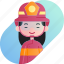 avatar, chinese, diversity, firefighter, girl, people, profession 