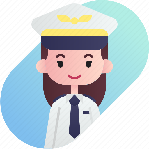 Avatar, diversity, female, girl, people, pilot, profession icon - Download on Iconfinder