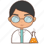 scientist, laboratory, lab, experiment, chemical, man, diversity, avatar 