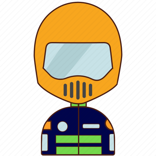 Racer, biker, motorcyclist, rider, riding, man, diversity icon - Download on Iconfinder