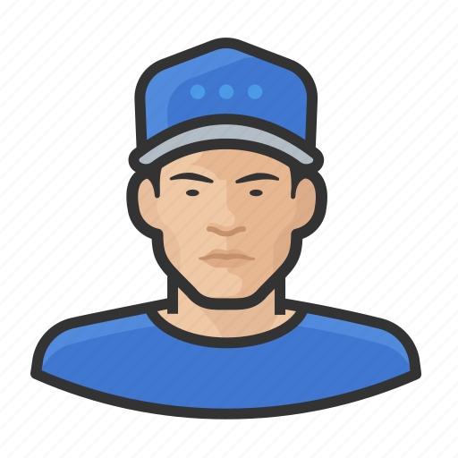 Asian, avatar, baseball, male, user icon - Download on Iconfinder