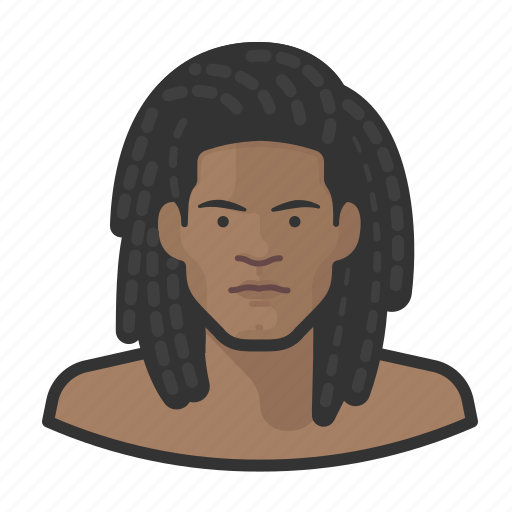 Avatar, dreadlock, male, nake, nude, user icon - Download on Iconfinder