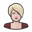 avatar, blond, female, user, woman