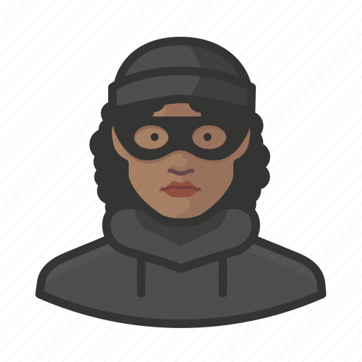 Avatar, burglar, criminal, crook, female, thief, user icon - Download on Iconfinder