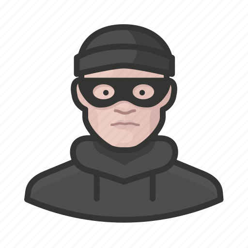 Avatar, burglar, criminal, crook, male, thief, user icon - Download on Iconfinder