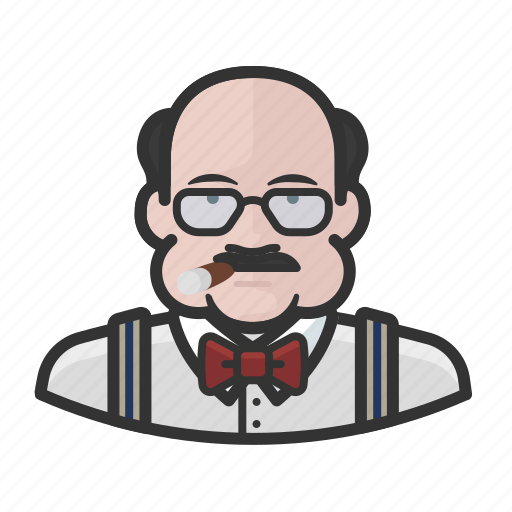 Avatar, boss, cigar, fat, male, man, user icon - Download on Iconfinder