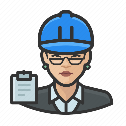 Asian, avatar, building inspector, female, user, woman icon - Download on Iconfinder