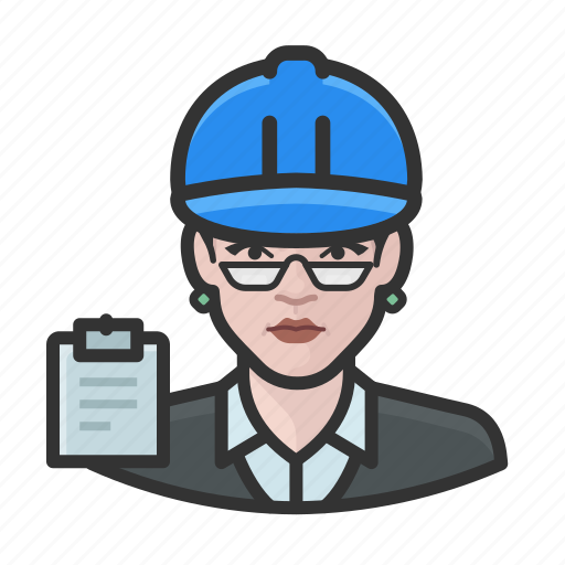 Avatar, building inspector, female, hardhat, user icon - Download on Iconfinder