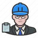 avatar, building inspector, hardhat, male, man, user