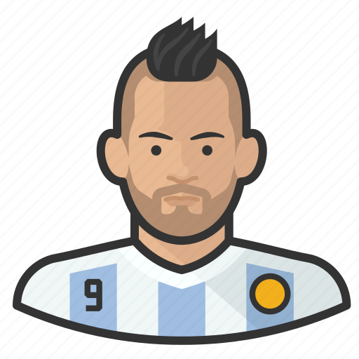 Aguero, argentina, avatar, footballer, soccer, user icon - Download on Iconfinder