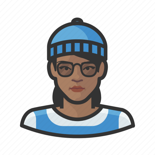 Avatar, beanie, hipster, millennial, user, woman icon - Download on Iconfinder