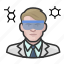 avatar, chemist, male, man, scientist, user 