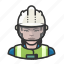 avatar, construction worker, hardhat, user, woman 
