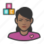 avatar, daycare, female, millennial, user, woman 