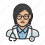 asian, avatar, doctor, female, healthcare, user, woman 