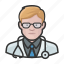 avatar, doctor, healthcare, male, man, user 