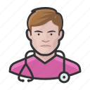 avatar, healthcare, male, nurse, user