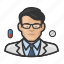 asian, avatar, healthcare, male, man, pharmacist, user 