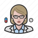 avatar, female, pharmacist, user, woman