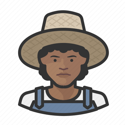 Avatar, farmers, female, overalls, straw hat, user, woman icon - Download on Iconfinder
