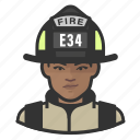 avatar, female, firefighter, user, woman