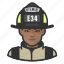 avatar, female, firefighter, user, woman 