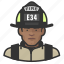 avatar, firefighter, male, man, user 