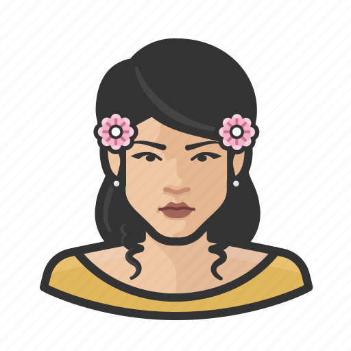 Avatar, flower, girl, millennial, user, woman icon - Download on Iconfinder