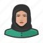 arab, avatar, female, islam, muslim, user 