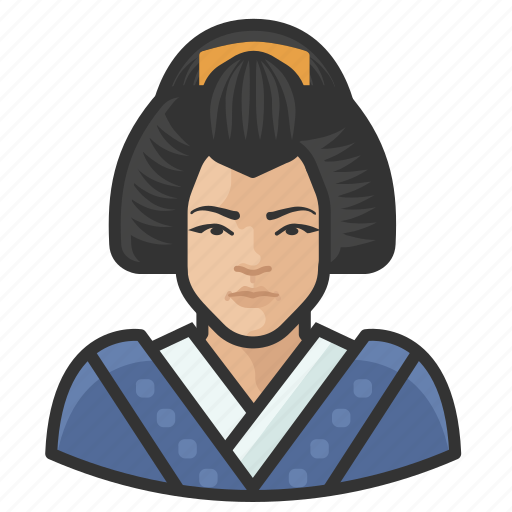 Avatar, female, geisha, japanese, user icon - Download on Iconfinder