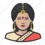 avatar, female, hindu, indian, user, woman 