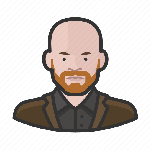 Avatar, bald, beard, ginger, man, user icon - Download on Iconfinder