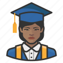 avatar, female, graduates, millennial, user, woman