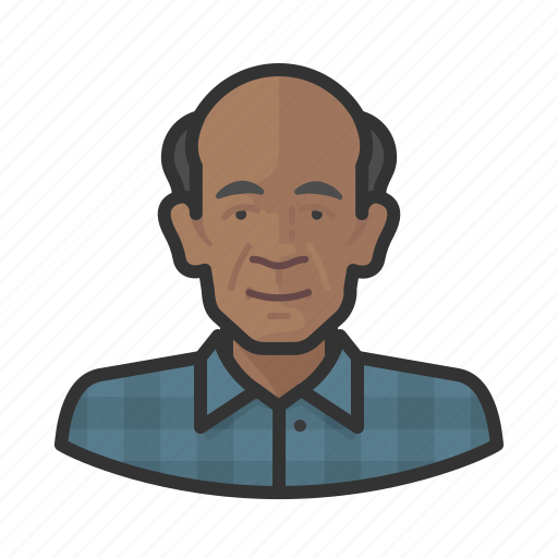 African, avatar, elderly, grandpa, old man, user icon - Download on Iconfinder