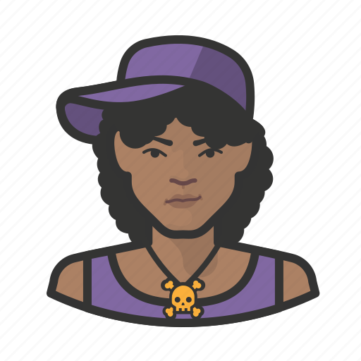 Avatar, female, hip hop, user, woman icon - Download on Iconfinder